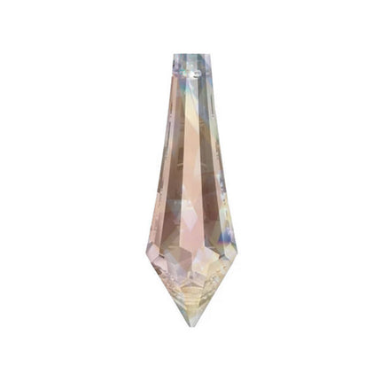 Icicle Crystal 1.5 inches Aurora Borealis Prism with One Hole on Top