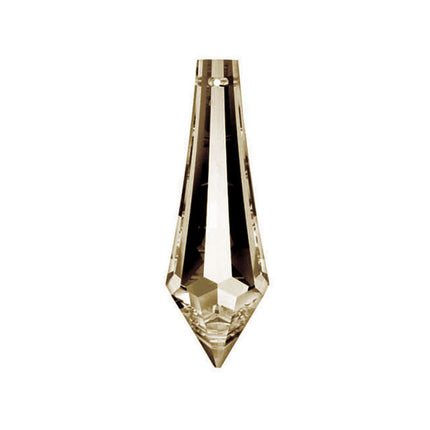 Drop Crystal 1.5 inches Golden Teak Prism with One Hole on Top