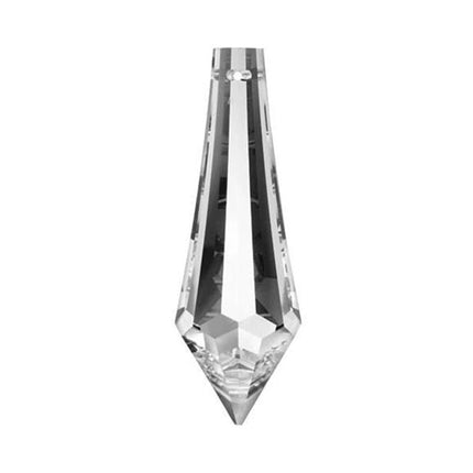 Icicle Drop Crystal 1.5 inches Clear Prism with One Hole on Top