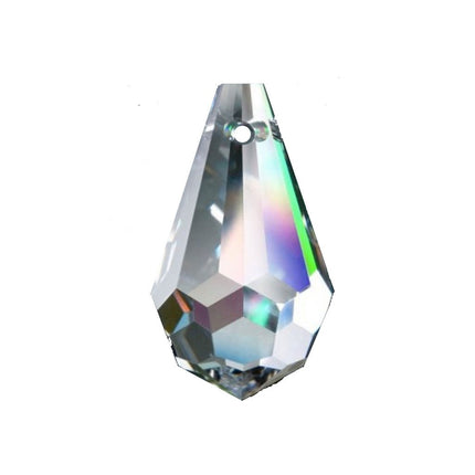 Tear Drop Crystal 20mm inch Clear Prism with One Hole on Top