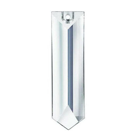 Colonial Crystal 3 inches Clear Prism with One Hole on Top