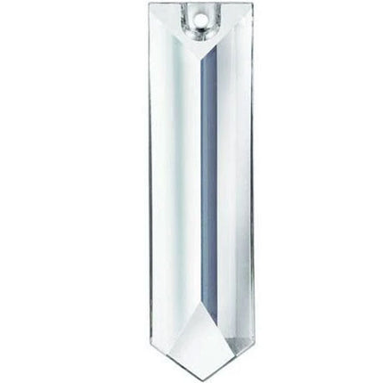 Colonial Crystal 4 inches Clear Prism with One Hole on Top