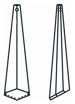 Wizard Hat Crystal 2.5 inch Clear Prism with One Hole on Top