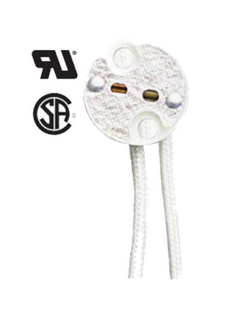 Porcelain Bi-Pin Halogen Socket