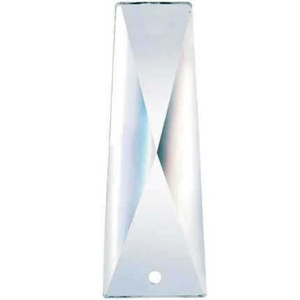 Coffin Crystal 2.25 inches Clear Prism with One Hole on Top