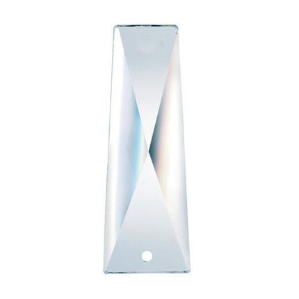 Coffin Crystal 2 inches Clear Prism with One Hole on Top