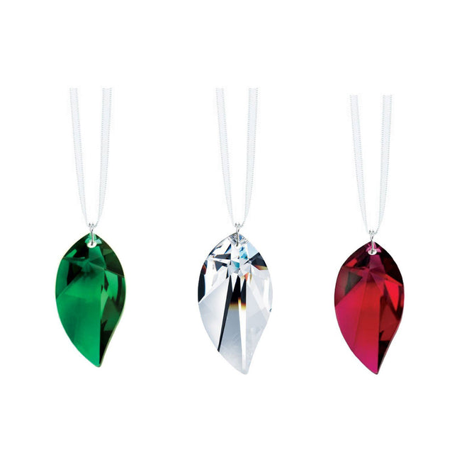 Colorful Swarovski Strass Hanging Crystal Leaf Prisms (3 Pcs)