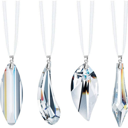 Clear Crystal Prism Swarovski Strass Hanging Rainbow Makers (4 Pcs, 2-Inch)