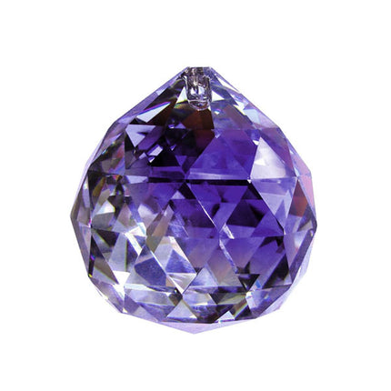 Faceted Ball Crystal 20mm Alexandrite Prism with One Hole on Top