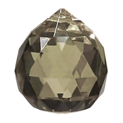Faceted Ball Crystal 50mm Antique Prism with One Hole on Top