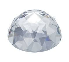 Swarovski crystal Clear & Frost 40mm Half Faceted Ball Paper Weight
