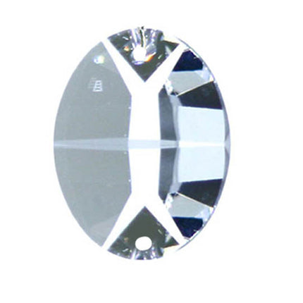 Swarovski Strass Crystal 26mm Clear Oval Prism Two Holes