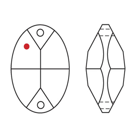 Strass Logo Location Oval Prism