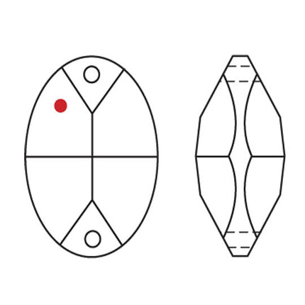 Strass Logo Location Oval Prism