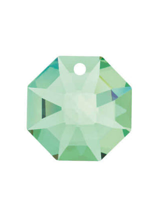 Swarovski Strass Crystal 14mm Light Peridot Octagon Lily Prism One Hole
