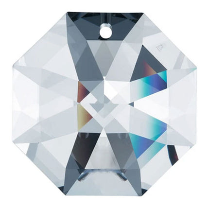 Swarovski Strass Crystal 32mm Clear Octagon Lily Prism One Hole