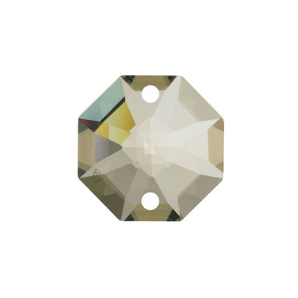 Swarovski Strass Crystal 14mm Golden Teak Octagon Lily Prism Two Holes