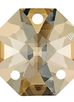 Swarovski Strass Crystal 3 Holes 16mm Golden Shadow Octagon Lily Prism