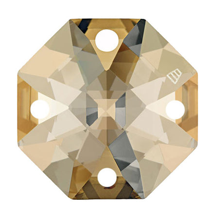 Swarovski Strass Crystal 4 Holes 16mm Golden Shadow Octagon Lily Prism