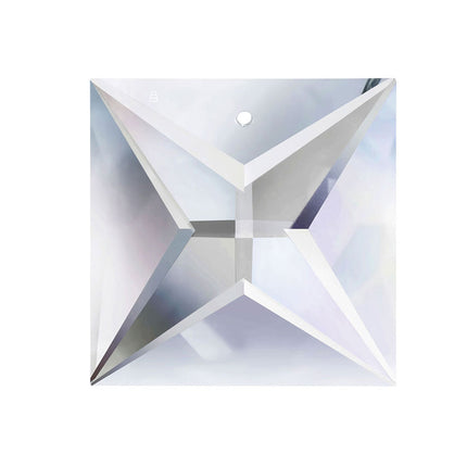 Swarovski Strass Crystal 18mm Clear Square Prism One Hole
