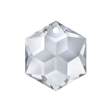 Swarovski Strass Crystal 20mm Clear Hexagon Star prism bead with One Hole
