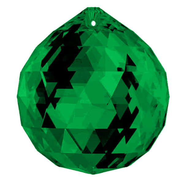 Swarovski Strass Crystal 40mm Emerald (Green) Faceted Ball prism