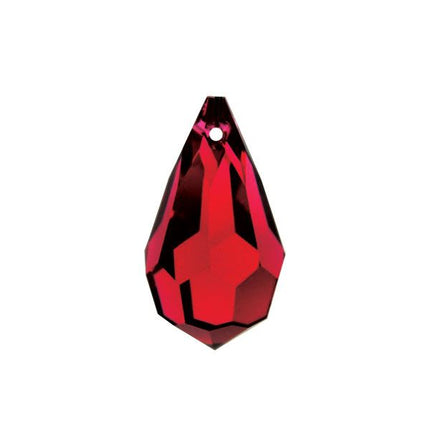 Swarovski Strass Crystal Bordeaux (Red) Faceted Prism Tear Drop 