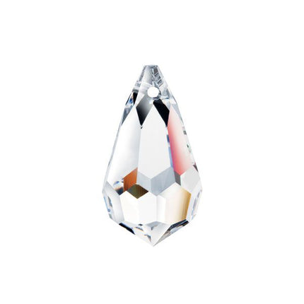 Swarovski Strass Crystal Clear Faceted Prism Tear Drop 