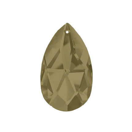 Almond Crystal 1.5 inches Satin Prism with One Hole on Top