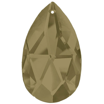 Almond Crystal 4 inches Satin Prism with One Hole on Top