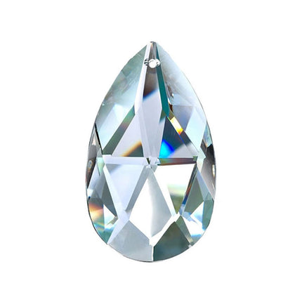 Almond Crystal 2 inches Clear Prism with One Hole on Top