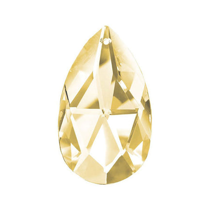 Almond Crystal 2 inches Gold Prism with One Hole on Top