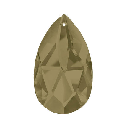Almond Crystal 2.5 inches Satin Prism with One Hole on Top