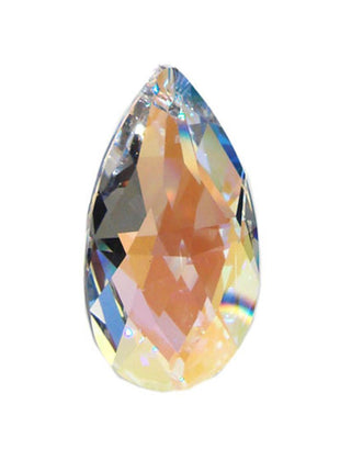 Swarovski Strass crystal 28mm Aurora Borealis Almond prism 