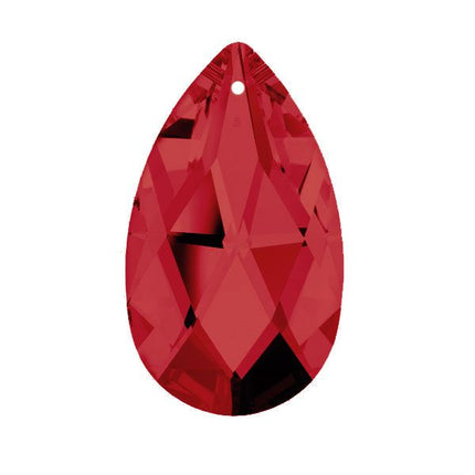Swarovski Strass crystal 38mm (1.5 in.) Bordeaux (Red) Almond prism
