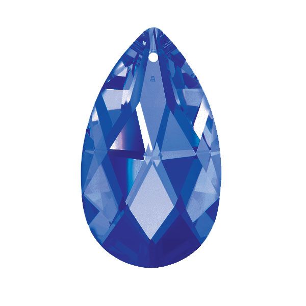 Swarovski Strass crystal 50mm (2 in.) Dark Sapphire Almond prism