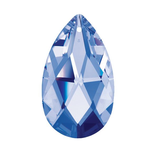 Swarovski Strass crystal 50mm (2 in.) Medium Sapphire Almond prism 