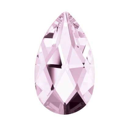 Swarovski Strass crystal 50mm (2 in.) Rosaline (Pink) Almond prism