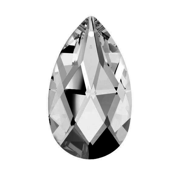 Swarovski Strass Crystal Silver Shade Almond Prism