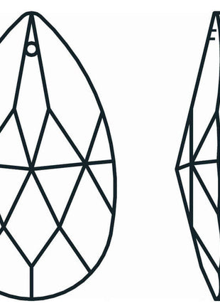 Crystal Almond Facets