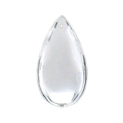 Smooth Pear Crystal 3 inches Clear Prism with One Hole on Top