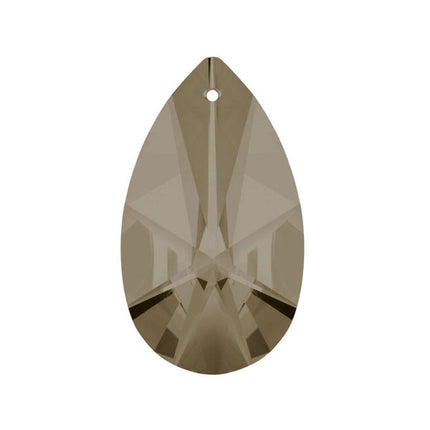 Modern Almond Crystal 1.5 inches Honey Prism with One Hole on Top