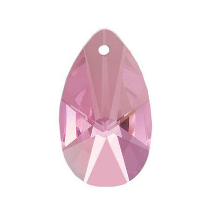 Modern Almond Crystal 2 inches Pink Prism with One Hole on Top