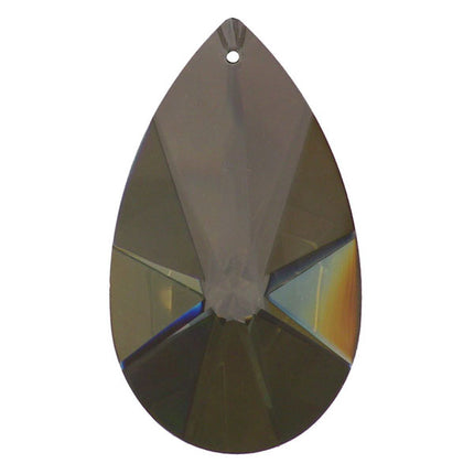 Classic Almond Crystal 3.5 inches Golden Teak Prism with One Hole on Top
