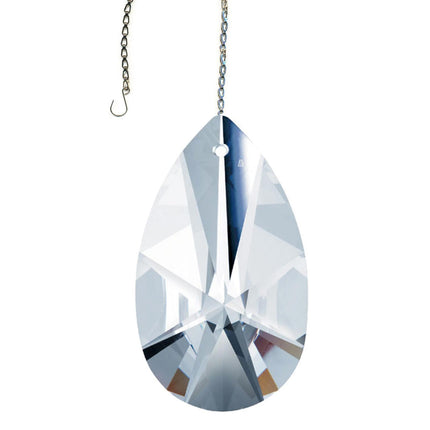 Crystal Suncatcher Almond Shape Prism 2.5 inch Swarovski Strass Clear Prism