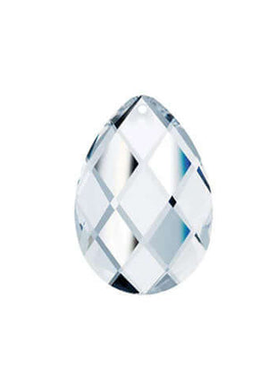 Classic Almond Crystal 2.5 inches Clear Prism with One Hole on Top