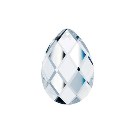 Classic Almond Crystal 3 inches Clear Prism with One Hole on Top