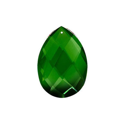 Classic Almond Crystal 3 inches Emerald Prism with One Hole on Top