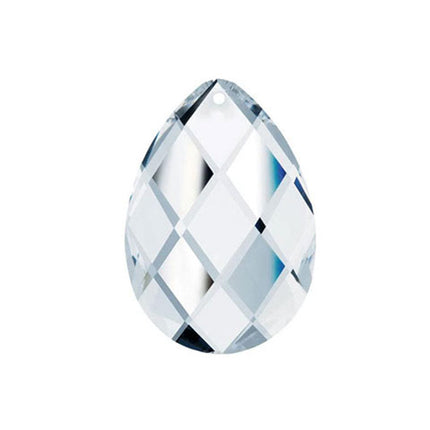 Classic Almond Crystal 3.5 inches Clear Prism with One Hole on Top