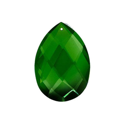 Classic Almond Crystal 3.5 inches Emerald Prism with One Hole on Top